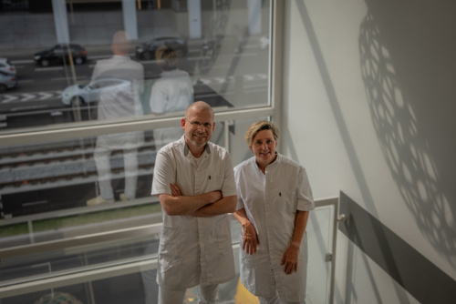 Trappeopgang i Herlev Sundhedshus